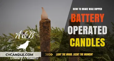 Create Realistic Wax-Dipped Battery Candles: DIY Guide for Ambiance