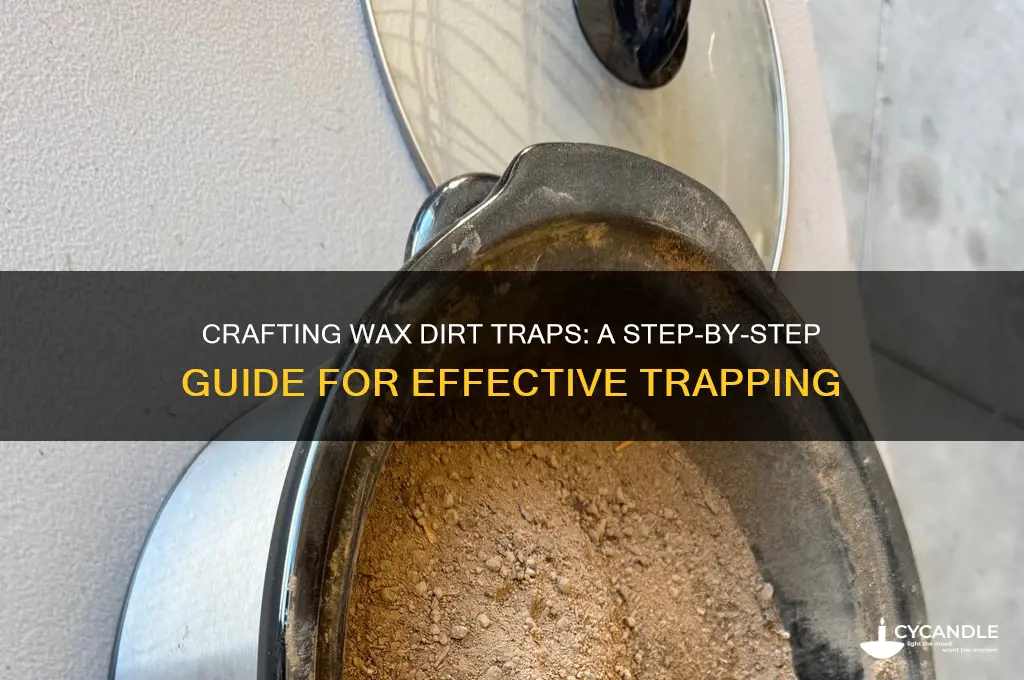 how to make wax dirt for trapping
