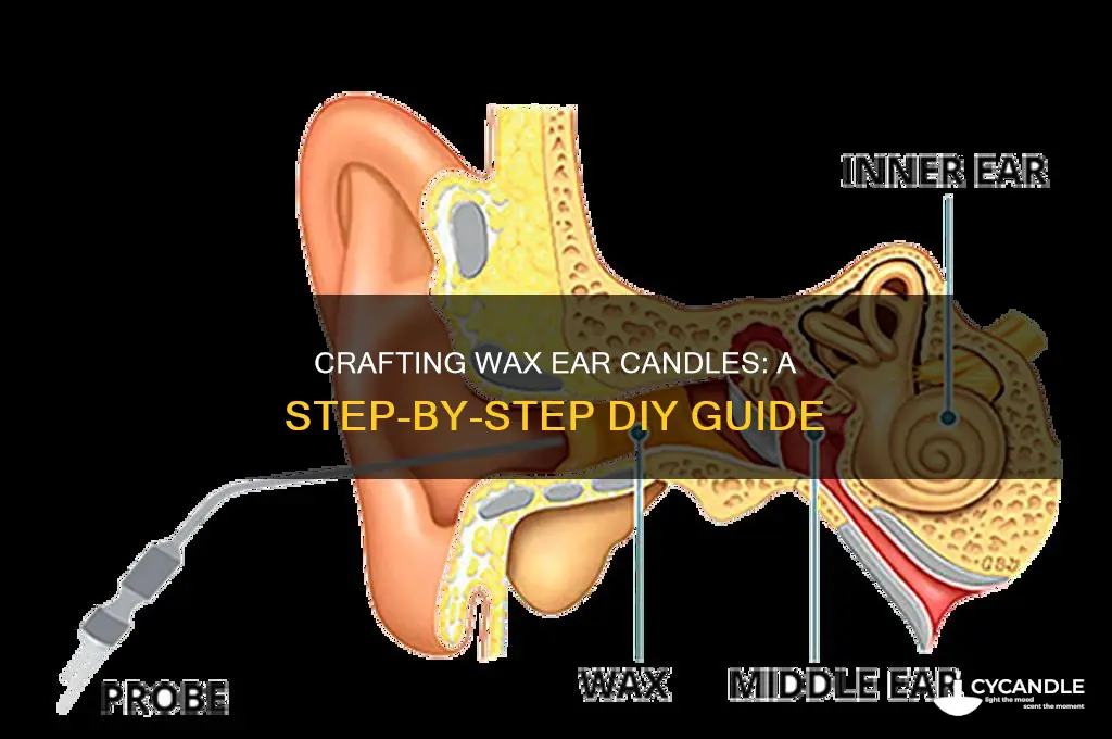 how to make wax ear candles