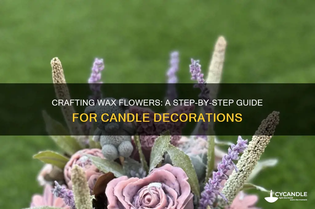 how to make wax flowers for candles