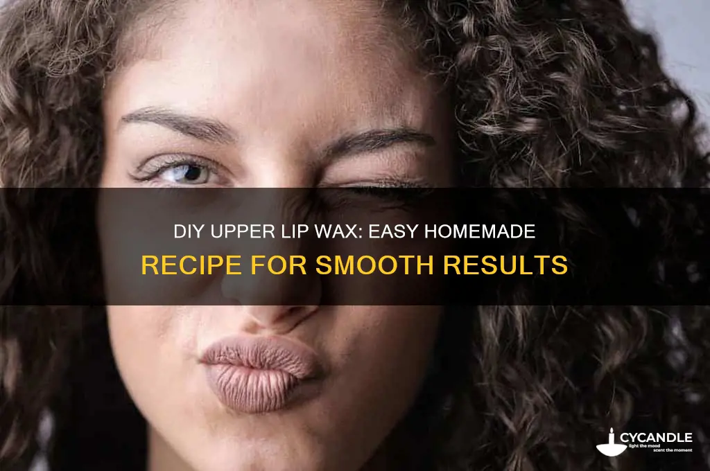 how to make wax for upper lip hair removal
