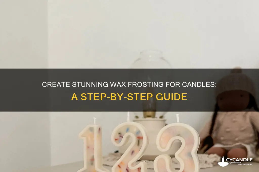 how to make wax frosting for candles