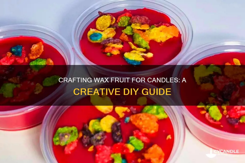 how to make wax fruit for candles