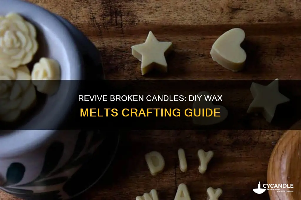 how to make wax melts from broken candles