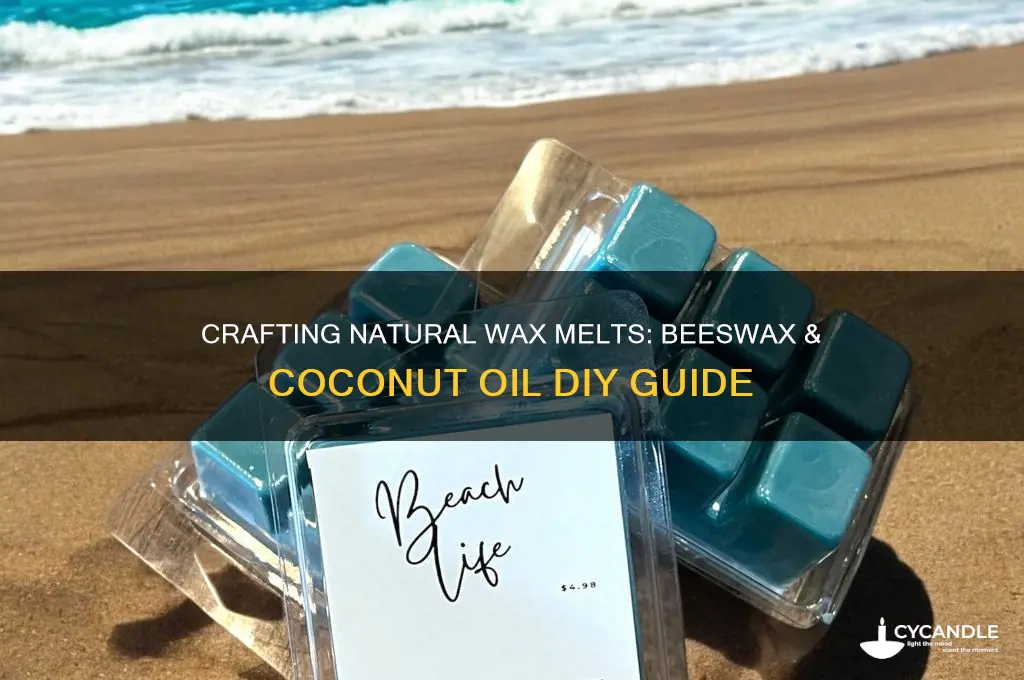 how to make wax melts with beeswax and coconut oil