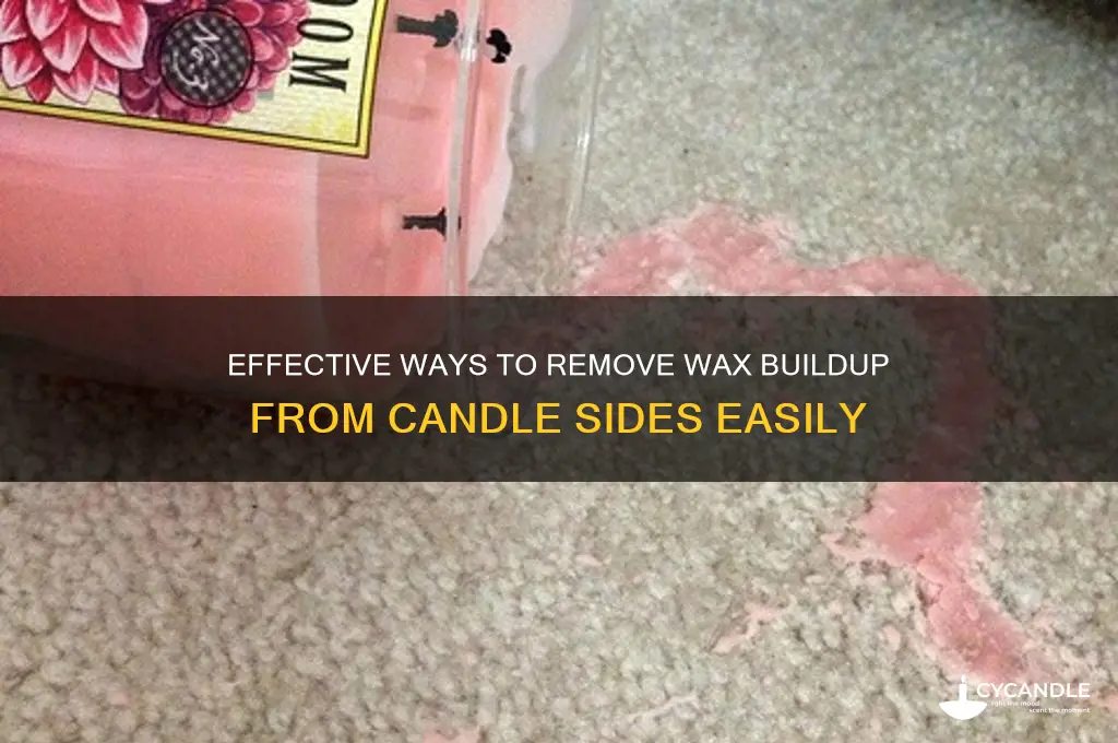 how to make wax on side of candle get off