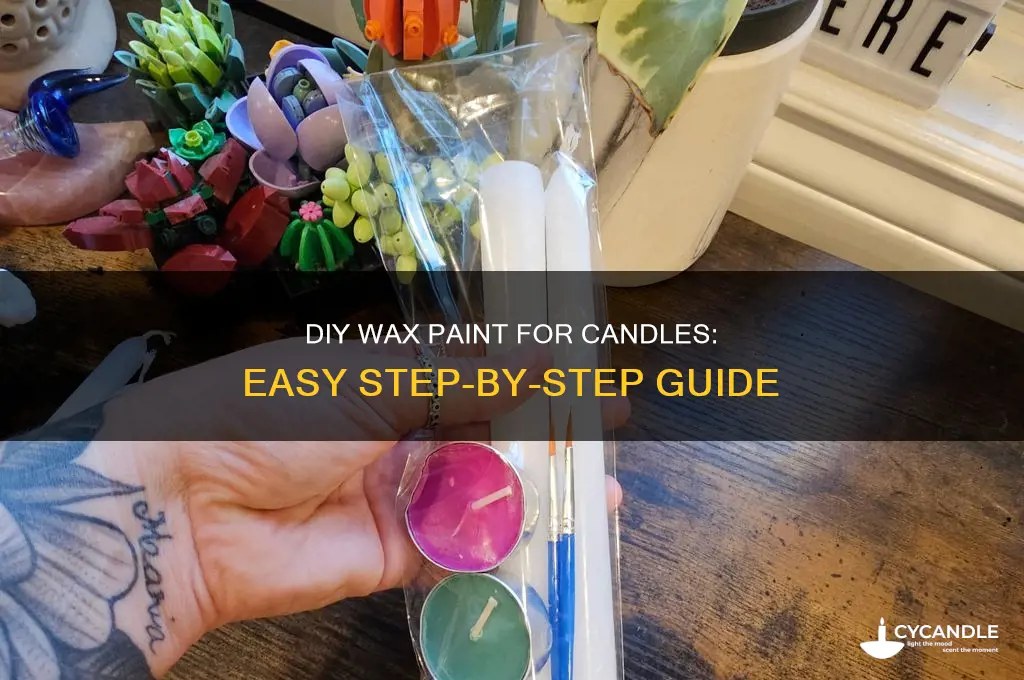 how to make wax paint for candles