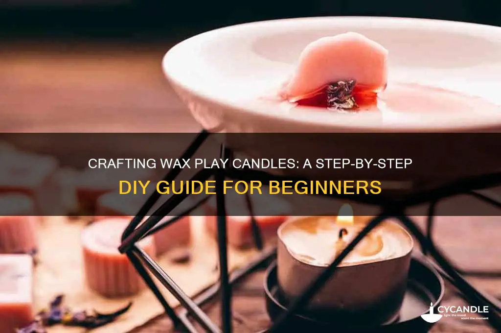how to make wax play candles