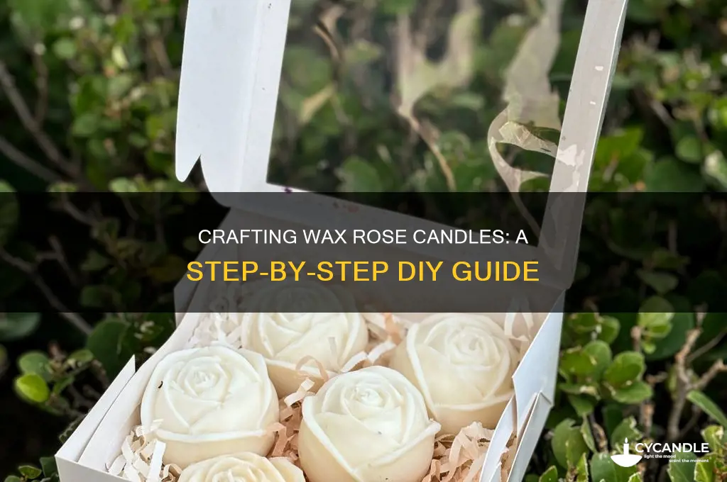 how to make wax rose candles