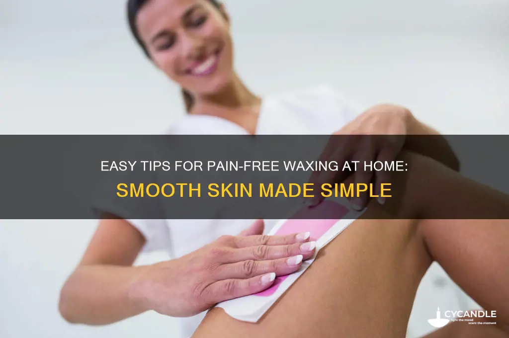 how to make waxing less painful at home