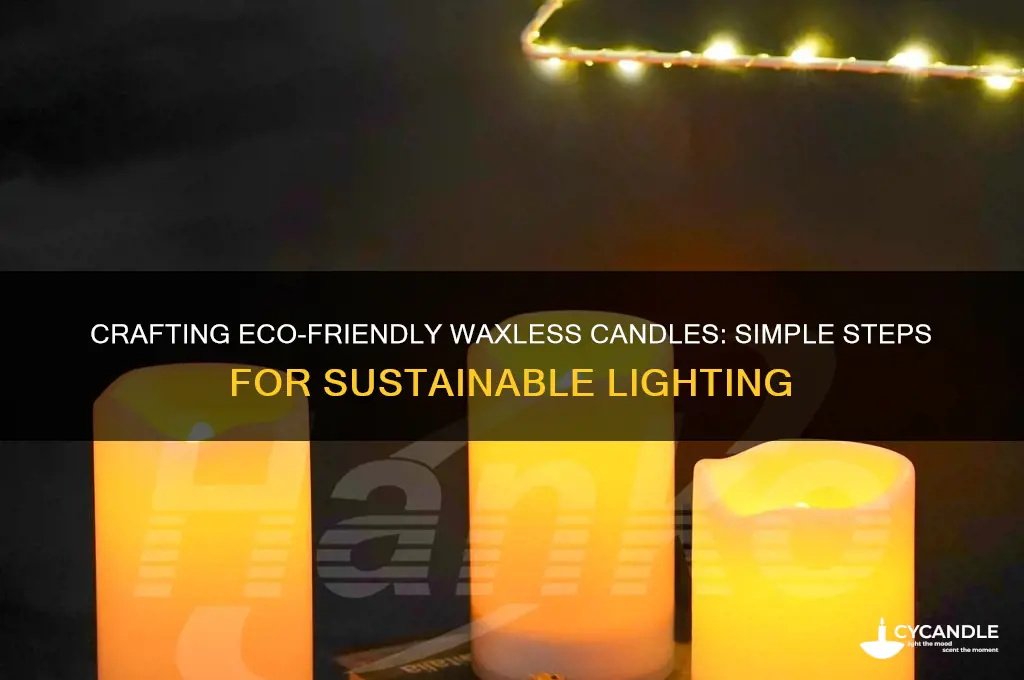 how to make waxless candles