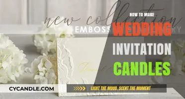Crafting Elegant Wedding Invitation Candles: A Step-by-Step DIY Guide