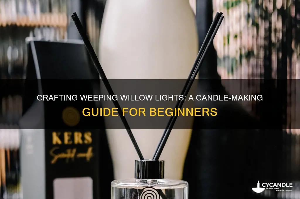 how to make weeping willow lights for a candle