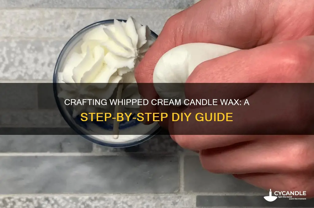 how to make whipped cream candle wax