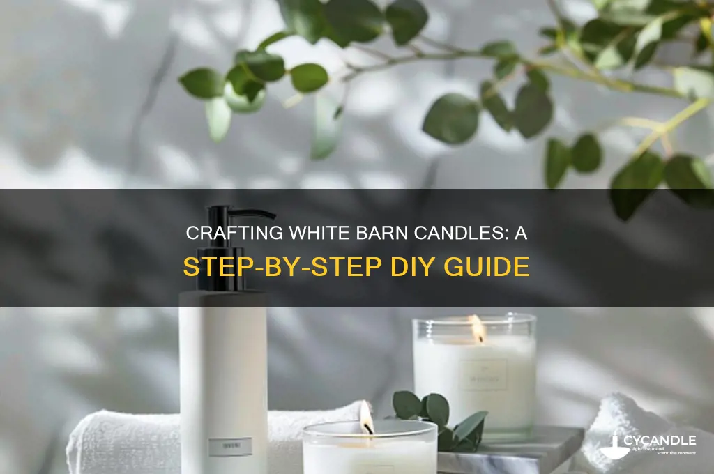 how to make white barn candles