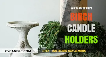 Crafting Rustic White Birch Candle Holders: A DIY Guide