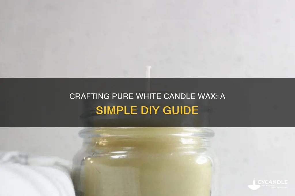 how to make white candle wax