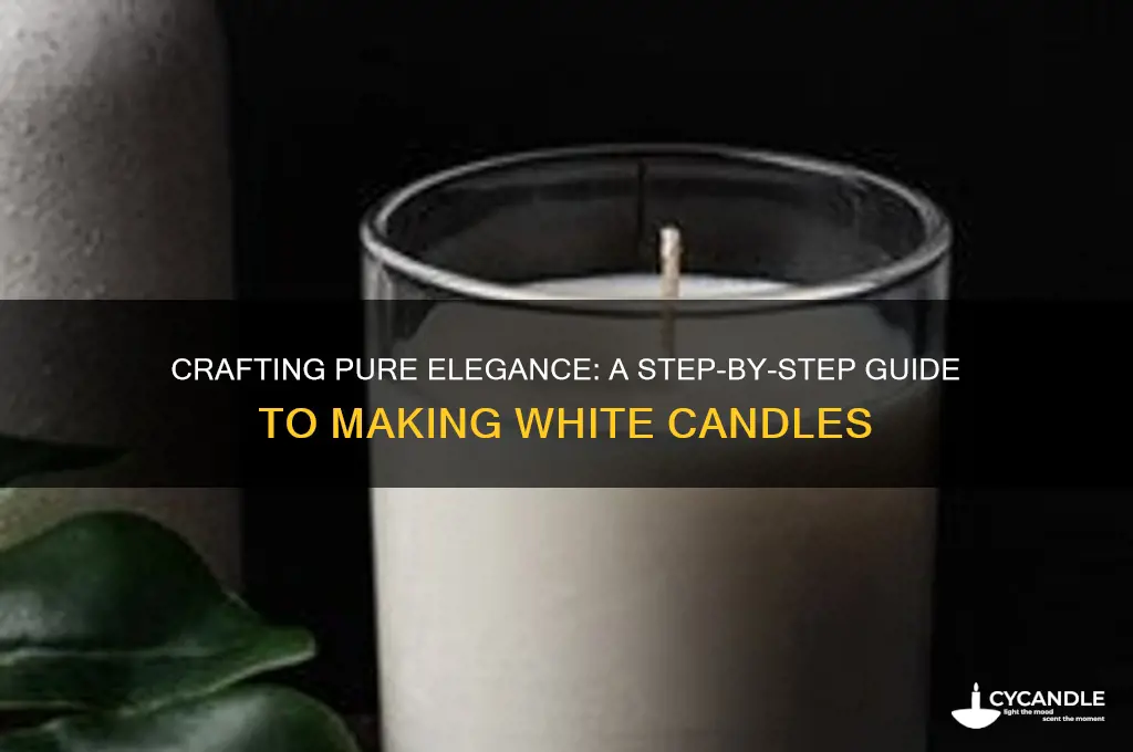 how to make white candles