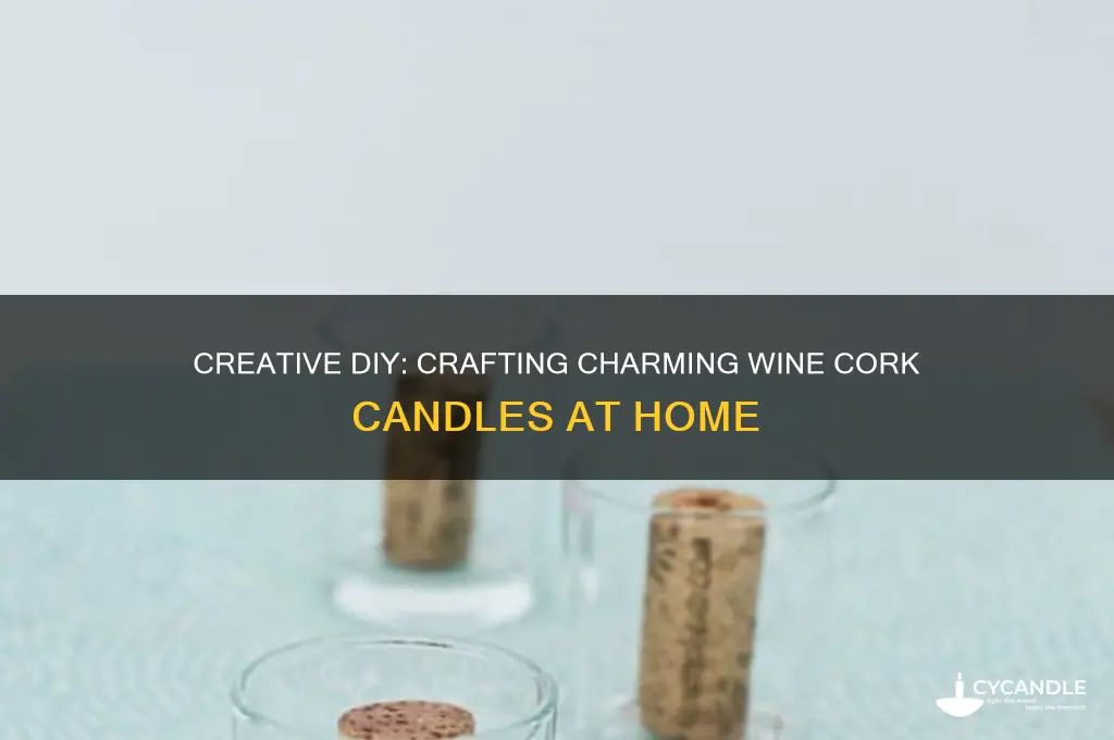 how to make wine cork candles