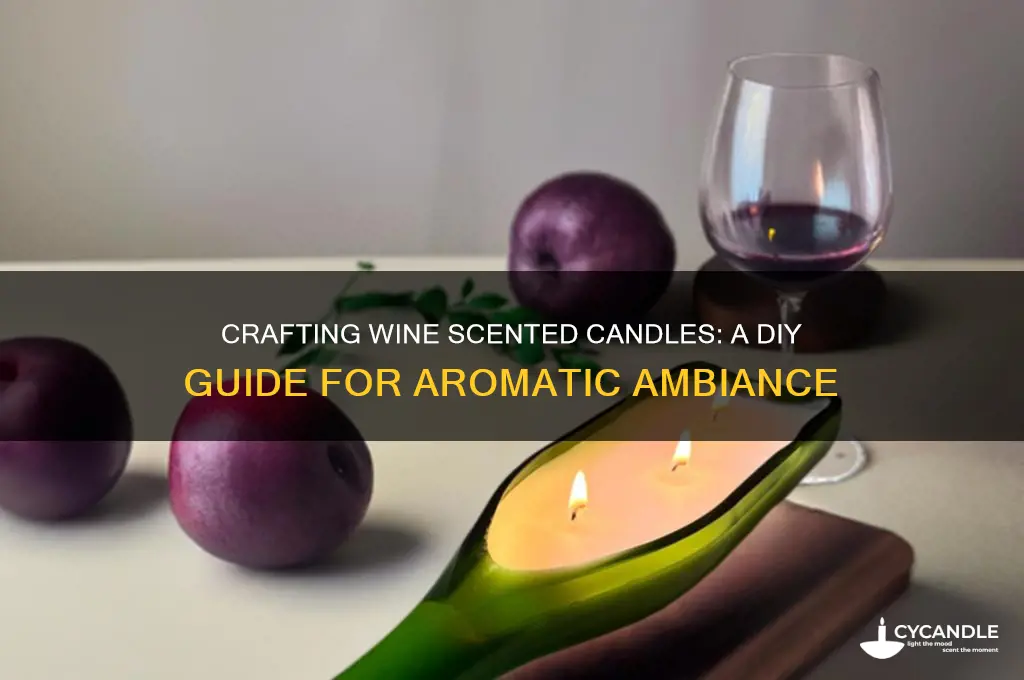 how to make wine scented candles