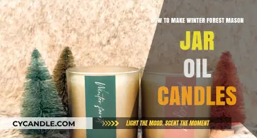 DIY Winter Forest Mason Jar Oil Candles: Cozy Craft Guide