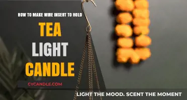 Crafting a Wire Insert to Securely Hold Tea Light Candles
