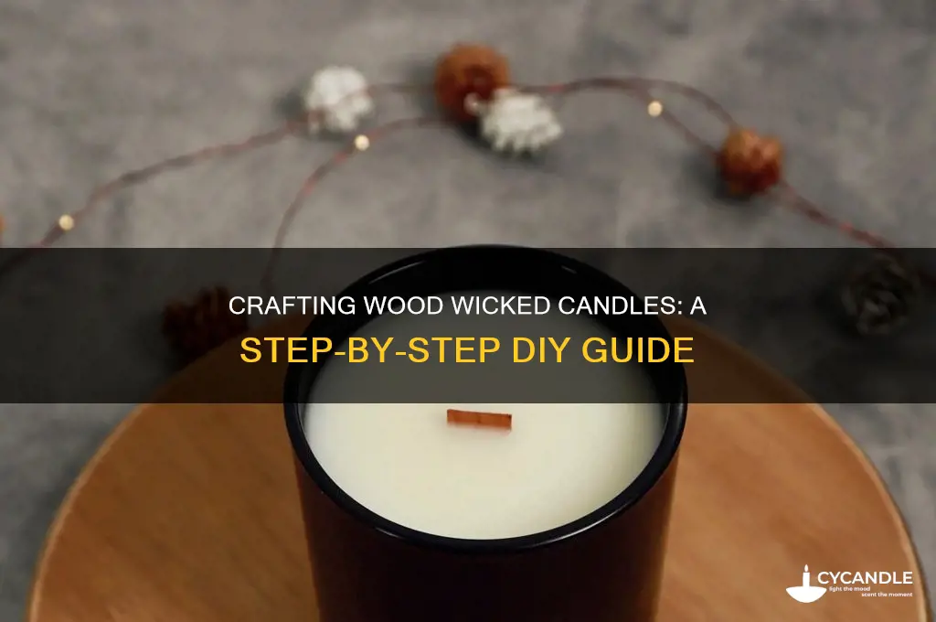 how to make wood wicked candles