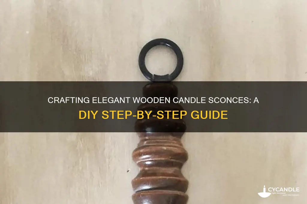 how to make wooden candle sconces