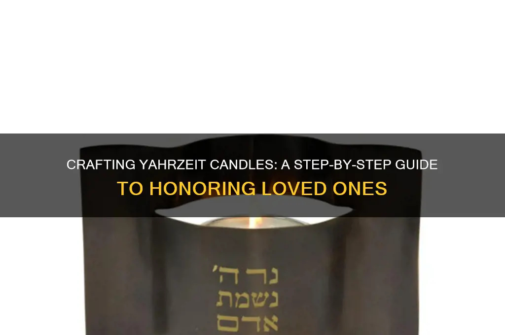 how to make yahrzeit candles