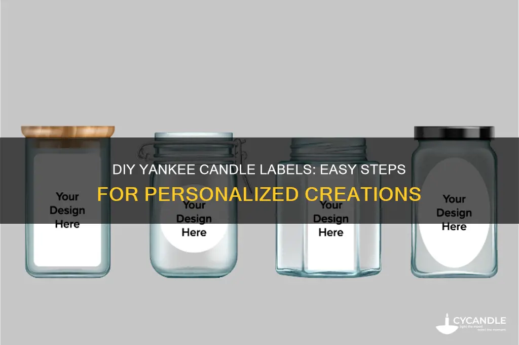 how to make yankee candle labels