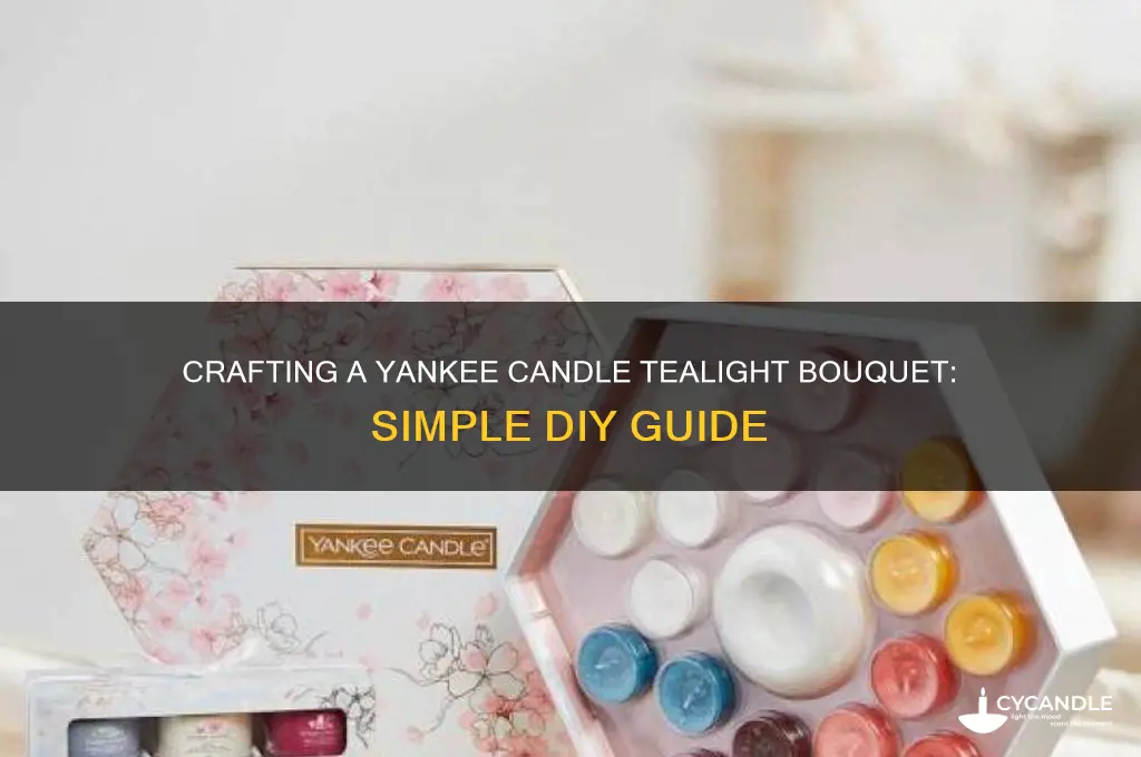 how to make yankee candle tealight bouquet