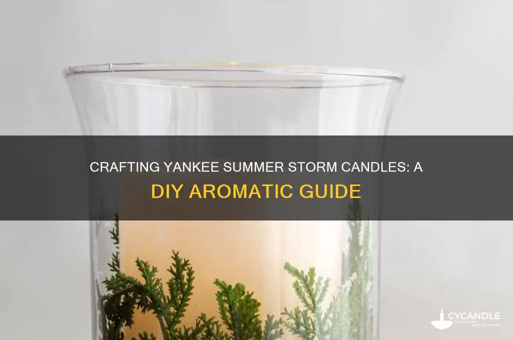 how to make yankee summer storm candle