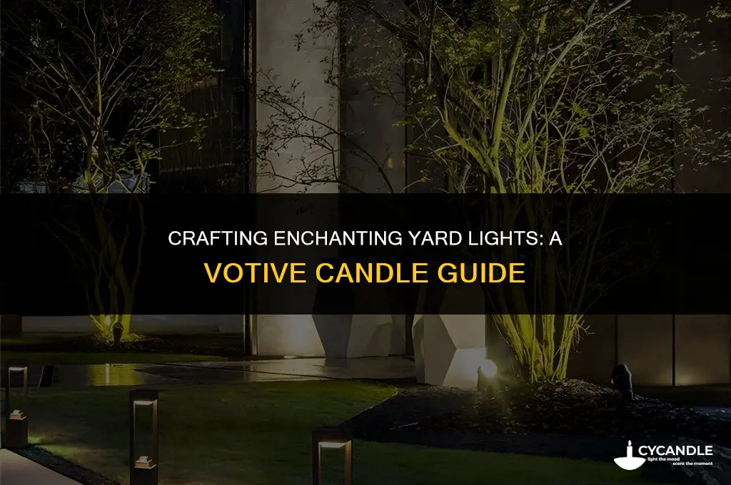 how to make yard light from votives
