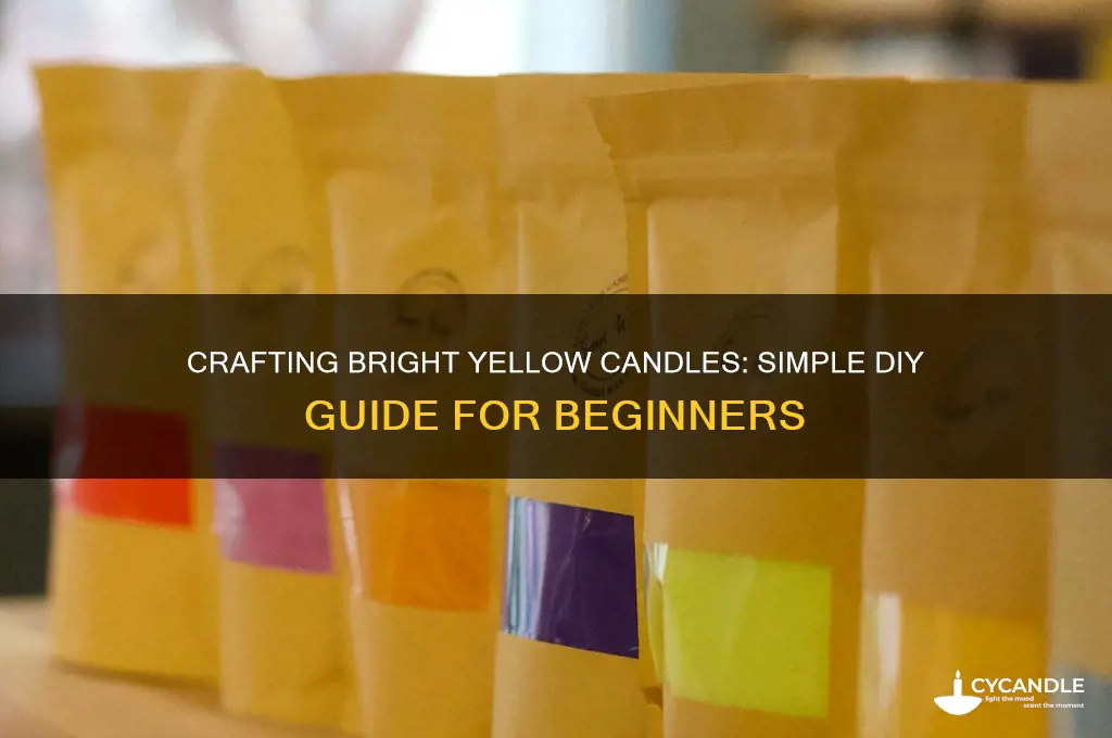 how to make yellow candles