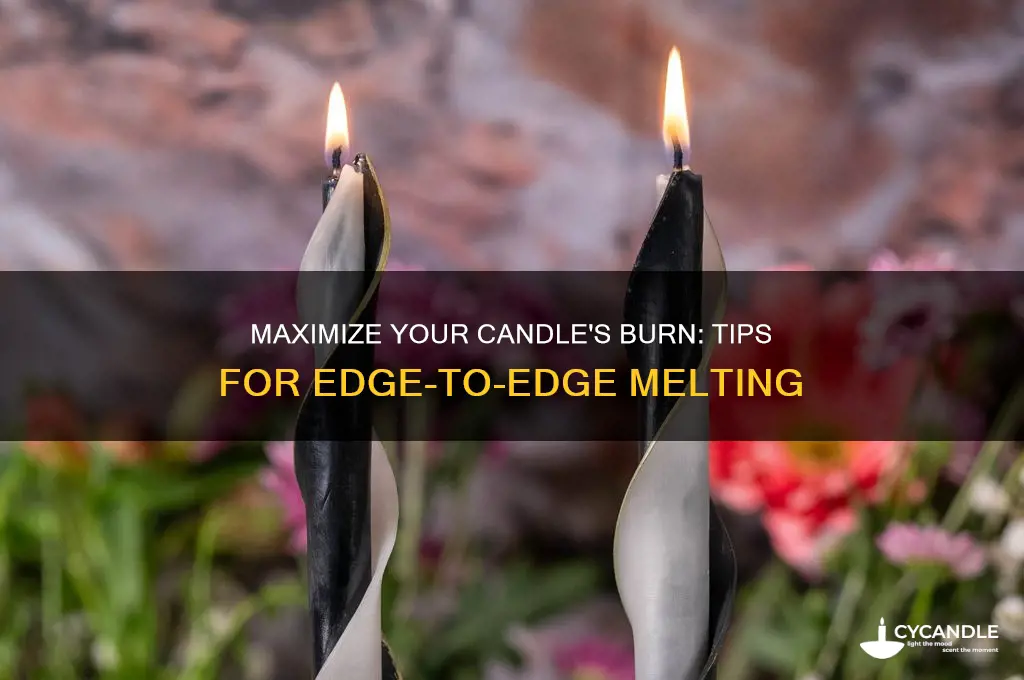 how to make your candle burn to the edge