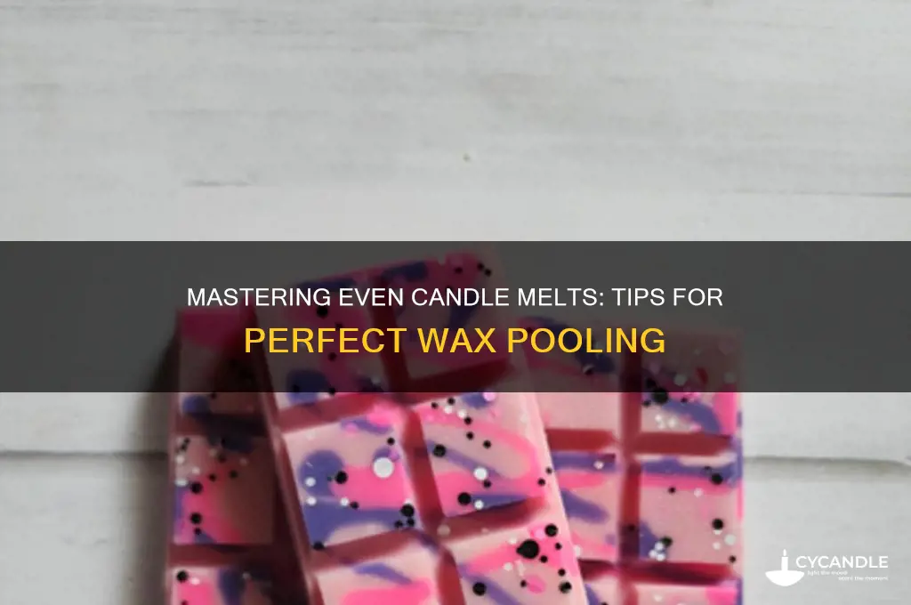 how to make your candle melt evenly