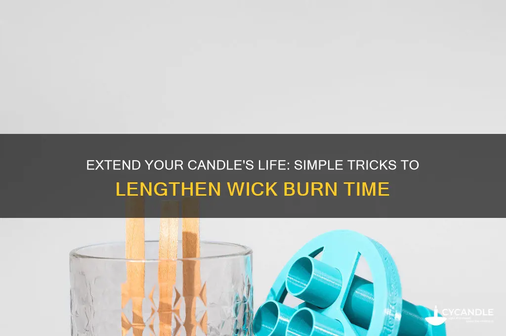 how to make your candle wick longer