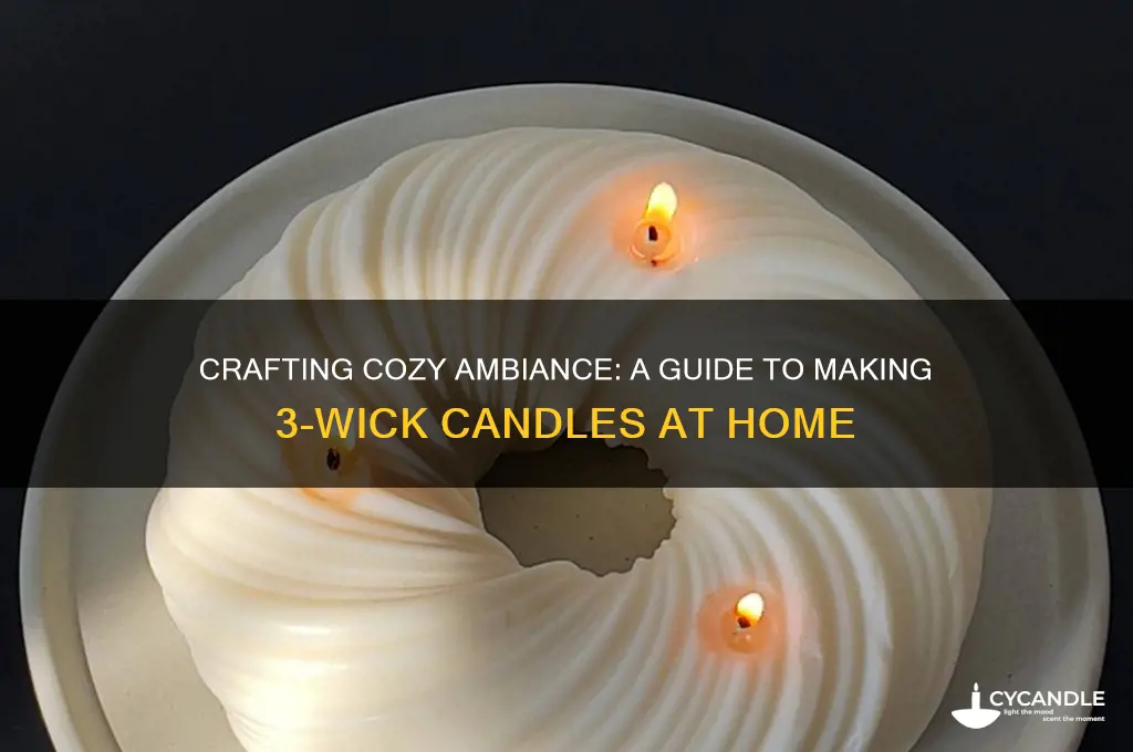 how to make your own 3 wick candles