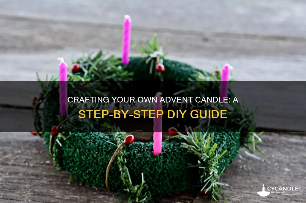 how to make your own advent candle