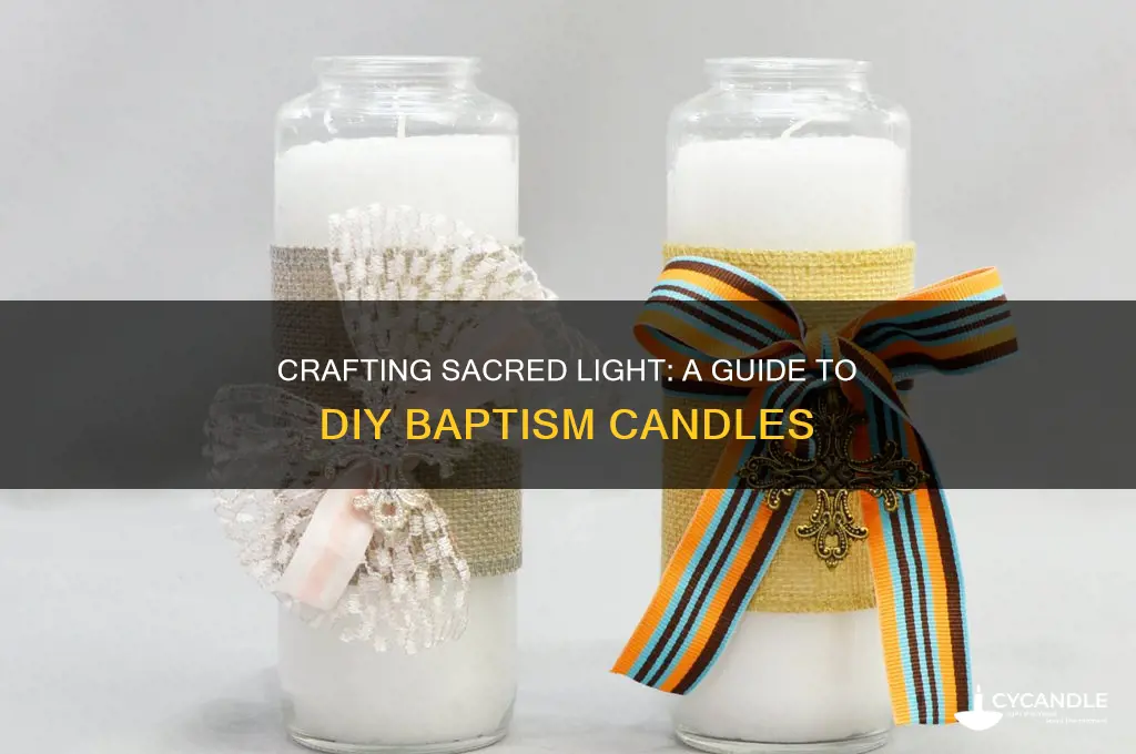 how to make your own baptism candles