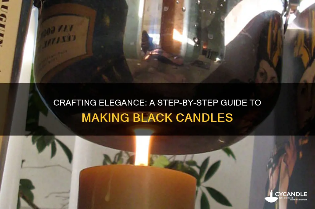how to make your own black candles