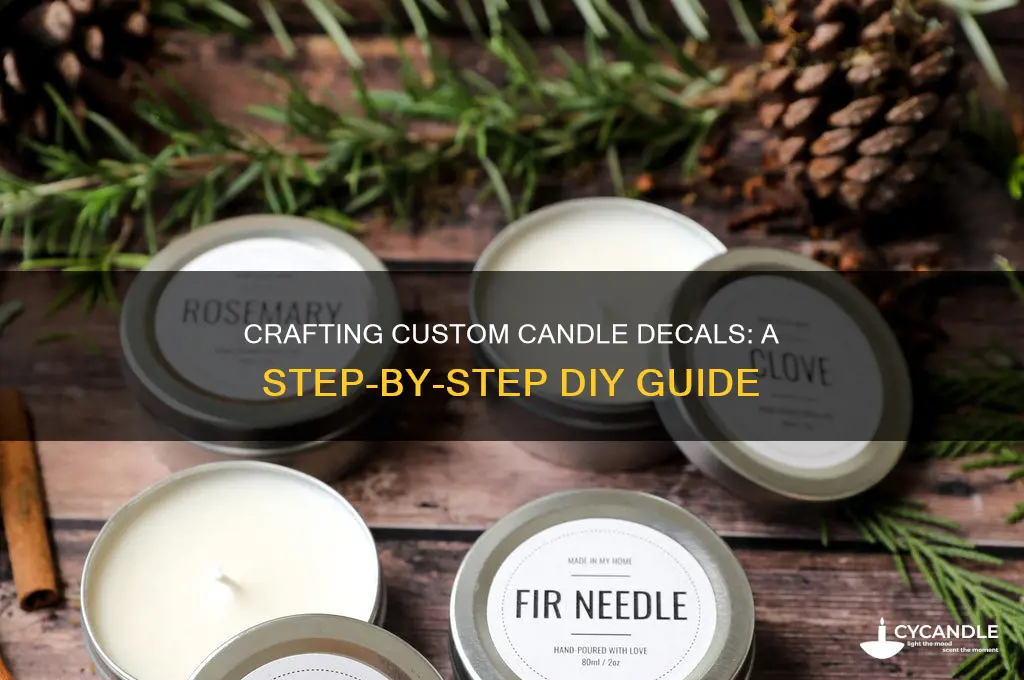 how to make your own candle decals
