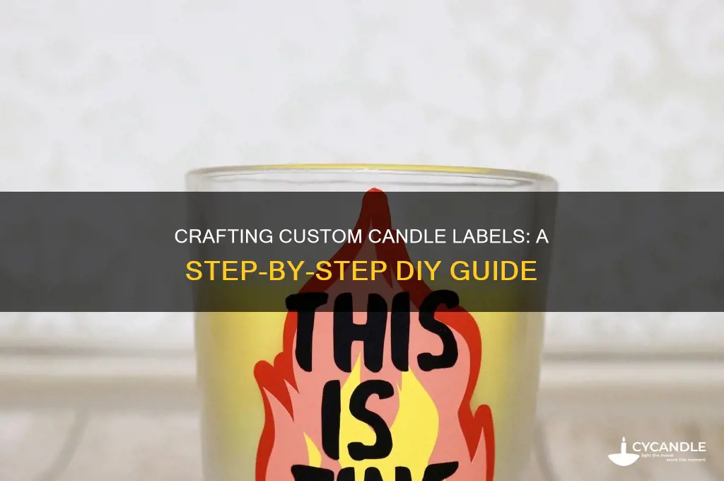 how to make your own candle label