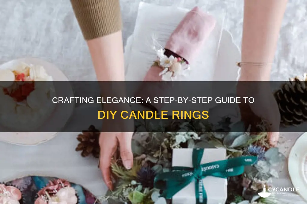how to make your own candle ring