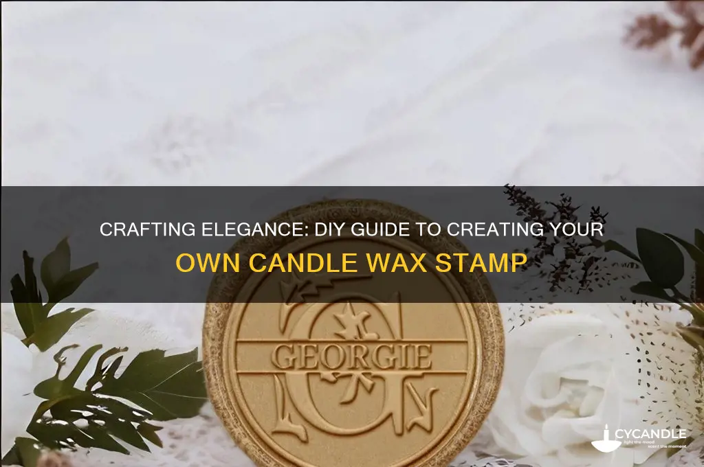 how to make your own candle wax stamp