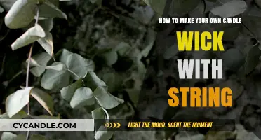 DIY Candle Wick: Crafting Your Own Wick with String Easily