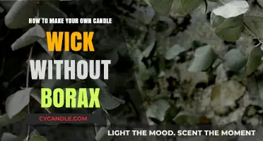 DIY Candle Wick: Borax-Free Methods for Homemade Candle Making