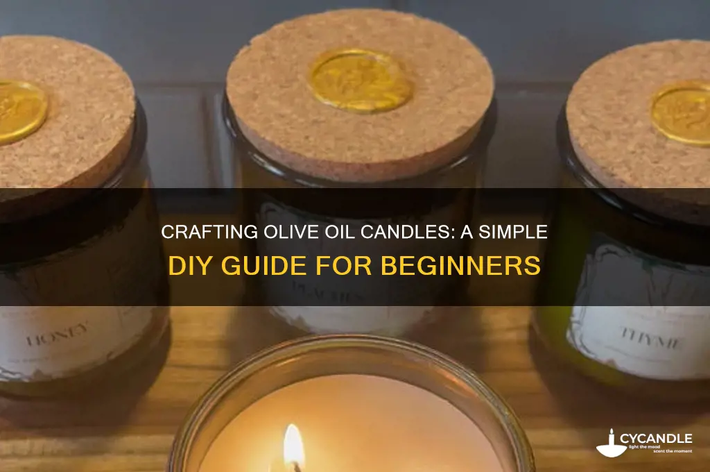 how to make your own candle with olive oil