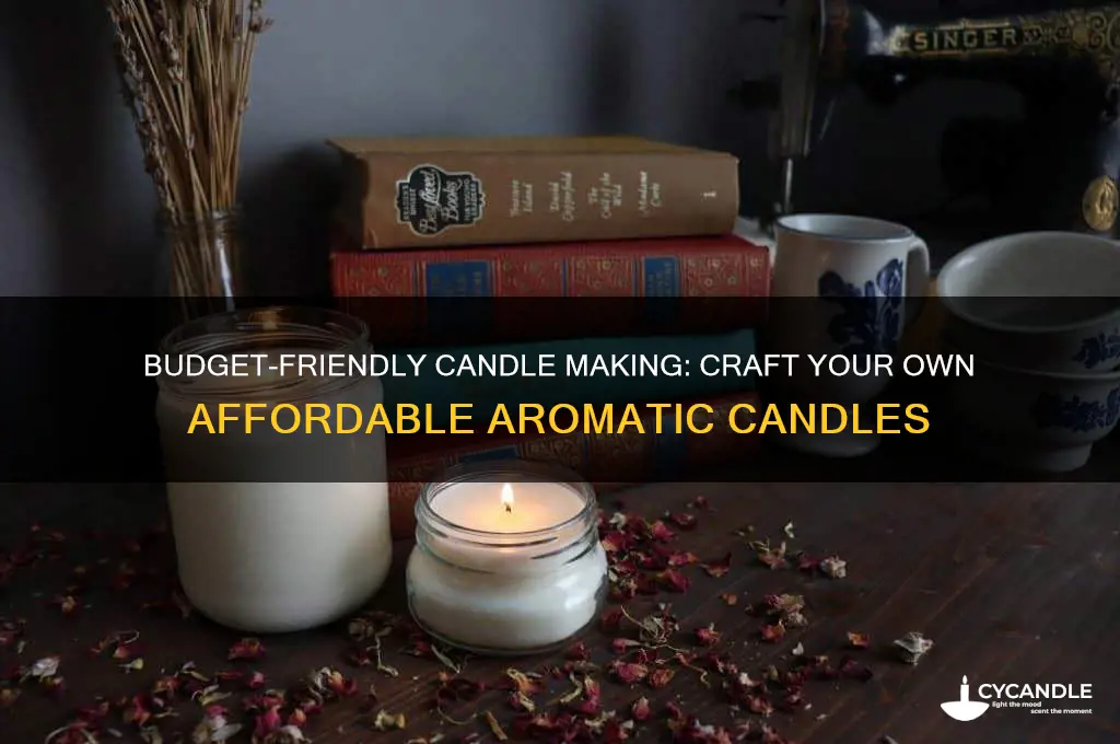 how to make your own candles cheap