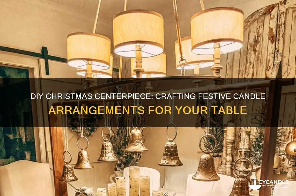 how to make your own christmas centerpiece with candles